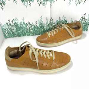 Mark Nason Mens Cognac Brown Leather Sneaker Oxford Gym Shoes Size 9 US / 42 EU